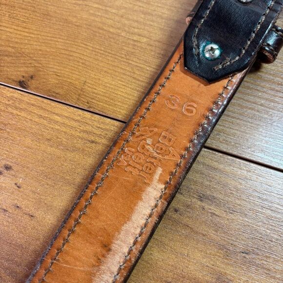 A Better Belt USA Mens 36 Brown Thick Sturdy Gun Belt Hand Made in Texas, USA - Picture 5 of 7